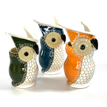 Load image into Gallery viewer, Small Owl Planters Light Clay (1 each)