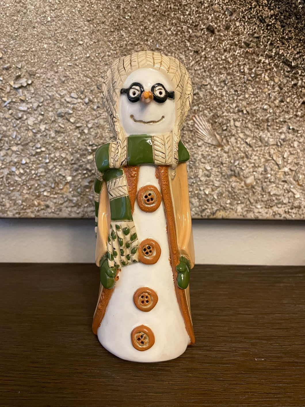 Gr scarf with glasses Snowman