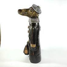 Load image into Gallery viewer, Hand built Ceramic Traveling Greyhound
