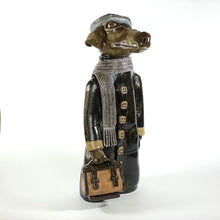 Load image into Gallery viewer, Hand built Ceramic Traveling Greyhound