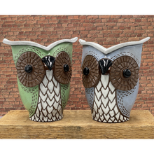 Load image into Gallery viewer, Handcrafted Owl Planter