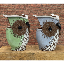 Load image into Gallery viewer, Handcrafted Owl Planter