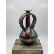 Load image into Gallery viewer, Raku Vase Large Hand Built and Handcrafted Pottery Technique