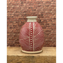 Load image into Gallery viewer, Hand thrown Sgrafitto Vase