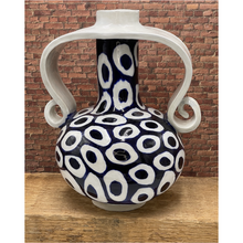 Load image into Gallery viewer, White and Blue Vase (Large)