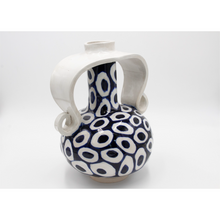 Load image into Gallery viewer, White and Blue Vase (Large)