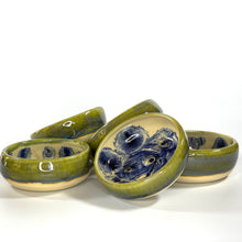 Load image into Gallery viewer, Green Ceramic Decorative Bowls (each)
