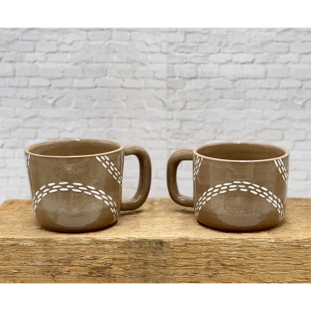 8 oz Coffee Cup Brown Clay