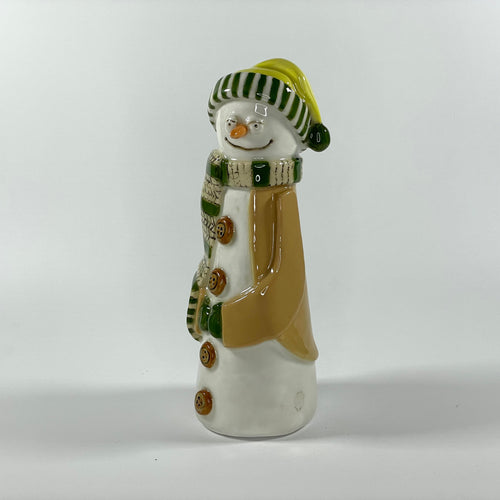 Handmade Ceramic Art Snowman
