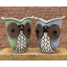 Load image into Gallery viewer, Handcrafted Owl Planter
