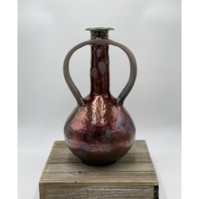 Load image into Gallery viewer, Raku Vase Large Hand Built and Handcrafted Pottery Technique
