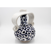 Load image into Gallery viewer, White and Blue Vase (Large)

